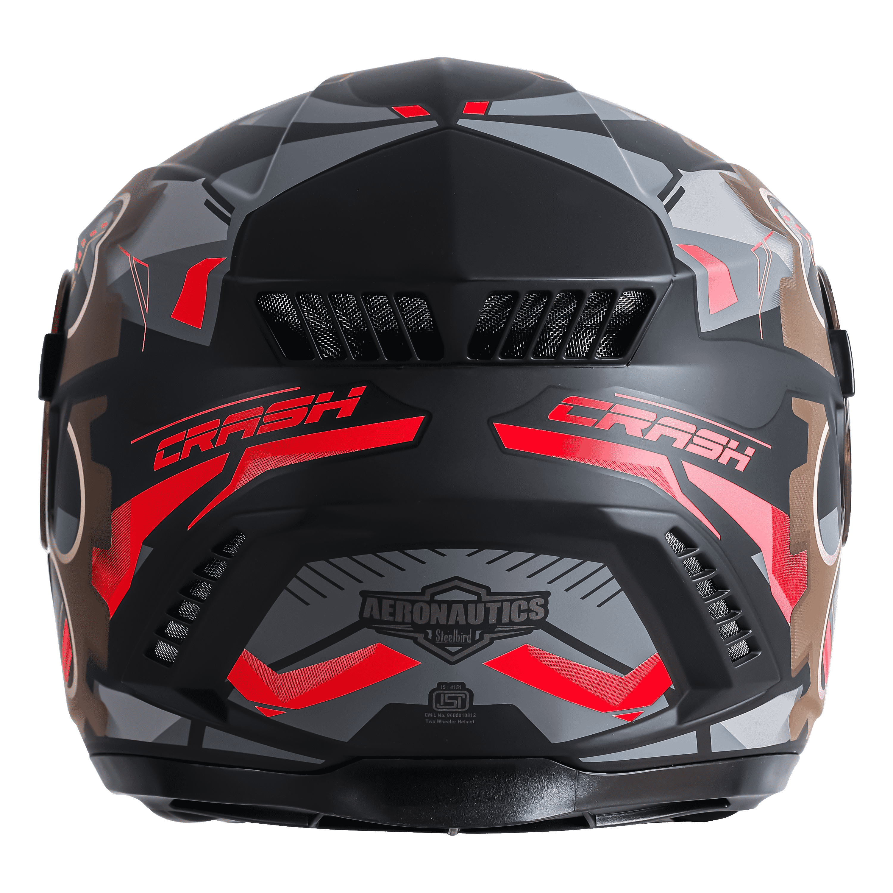 SBH-40 ROLLER CRASH GLOSSY BLACK WITH RED